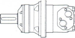 SAUER DANFOSS - 15183025 OMTW 200 cc/d 40mm Ağır Hizmet Teker Motoru - Silindirik Şaft