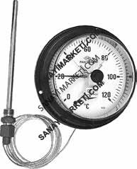 160 mm 160 601 3 mt. ELEKTRİK ÇİFT KONTAKLI SIVI DOLGULU SICAKLIK ÖLÇER