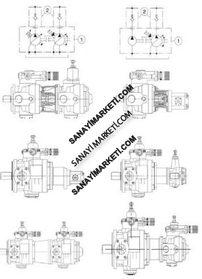 4 PVS-PSP-PHC 3 SAE "B" ÇEK VALFLİ SAE BASINÇ FLANŞI