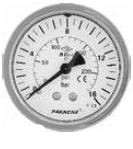 PAKKENS - 63 mm 063 100 PANO TİP ARKA BAĞLANTILI MANOMETRE