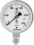 PAKKENS - 63 mm 063 130 ALTTAN BAĞLANTILI MANOMETRE