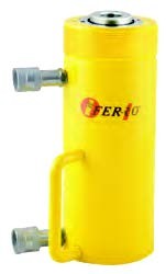 FERRO - CRSSHD90-55 Hidrolik Çift Etkili Ortası Boş Silindir 700 Bar 90 Ton 55 mm