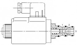 EATON VICKERS - DG3VP 3 102A VMUHLO 638542 POPET Yön Kontrol Valfi 3/2, P-A, T Çek valfli, 20 It/dk.