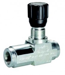 FERRO - FCG12N 1/2’’ BSP Hız Ayar Valfi -Çeksiz- 500 Bar