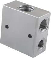 SPV Serisi 3/4" UNF - 1/4" BSP Bağlantılı Selenoid Popet Valf Blok - 8 Kavite -