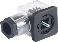 SPV Serisi Selenoid Popet Valf Bobin Soketi (Uyarı Işıklı) 12-24 Volt