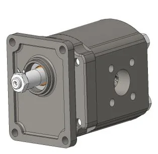 1CP Serisi Dişli Pompa 16 cm³/dev Sol Dönüş, 1PN - 1/8 Konik Şaft, 1PN - B Kapak