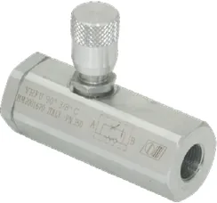 Basınç Kompanzasyonlu Çek Valfli Hız Ayar Valfi VRFU 90 1/4" 25 L/dk