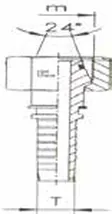 Metrik Dişi Düz Somunlu Hortum Rakoru 3/16" 6L 12*1,5 (Çelik)