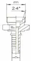 Metrik Erkek Hortum Rakoru 3/16" 6L 12*1,5 (Çelik)