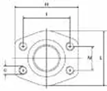 6000 PSI Serisi O-Ringsiz Kaynaklı Düz Flanş - Alın Kaynaklı Tip 1 1/2" (Boru Ø 48,6 mm)