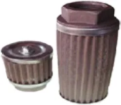 EF 15 Alüminyum Enjeksiyon Bağlantılı Saplamalı Depo Emiş Filtresi 15 lt/dk 1"