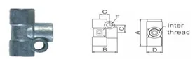 TE Tipi Manifold (3 Yollu Te) Q4 M8*P1.0