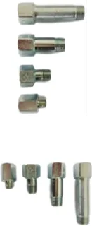 Çelik Düz Redüksiyon M6x1 Erkek - M8x1 Dişi L:20mm D4