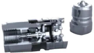 TFH Serisi Quick Kaplin Erkek BSP 1/4" DN06 Karbon Çelik