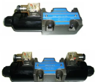 NG6 (1/4") CETOP 3 Bobinli Yön Kontrol Valfi 4/2 TB Spool 110 V AC DIN Soket