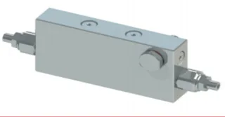 Cıvata Bağlantılı (Bolt Fitting) İkiz Yük Tutma Valfi Açık Merkez 3/8" 40 Lt/dk