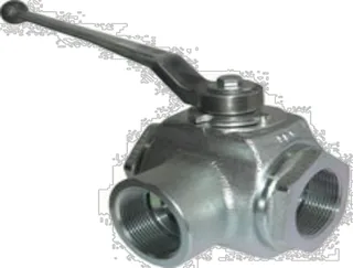 Üç Yollu (Dişi) Küresel Vana G1/4" 400 Bar