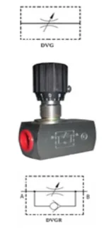 Kısma Valfi Çek Valfsiz (DVG) G1/8" DN06