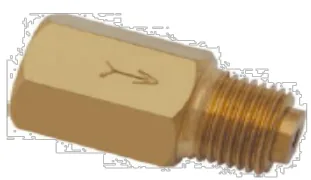 Çek Valf Adaptörü Erkek Yöne Ø4 Boru M8*P1.0 - PT 1/8