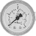 MG Serisi Ø50 Manometre / Vakummetre / Hidrometre – Metal Gövde, Metal Kapak, Arkadan Bağlantılı Pano Tip, G 1/8"
