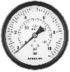 MG Serisi Ø100 Manometre / Vakummetre / Hidrometre – Metal Gövde, Metal Kapak, Arkadan Bağlantılı, G 1/4”
