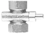 3 Yollu Manometre Musluğu G1/2" Dişi - G1/2" Dişi (Pirinç Nikel Kaplamalı)