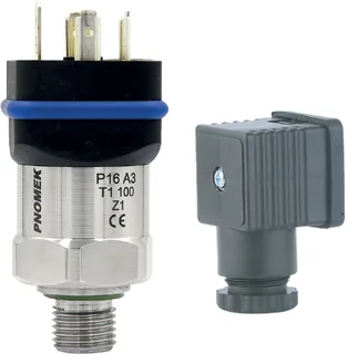 P16 Basınç Transmiteri 0 ... 50 mbar (4 ... 20 mA Çıkış, DIN 43650-A Soketli, Paslanmaz 316 L)