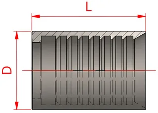 Termoplastik Hortum Soketi (R7-R8) 3/16"