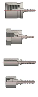 Test Hortum Başlığı DN2 - 6 mm Boru Uçlu
