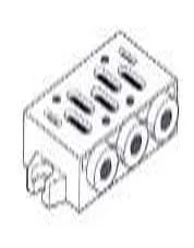 ROSS ISO1-2 Tekli Valf Pleyti (ISO 1-5/2 220 VAC W9676 K2401)