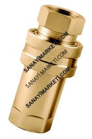 QCBRFFG114MV 1-1/4” BSP Pirinç Otm. Rek. -Erkek- (VİTON) -İÇİ BOŞ- 80 Bar