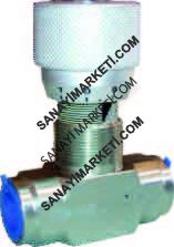 STB-0400 G 1/4 DEBİ(lt/dk) 12 BASINÇ(bar) 400 ÇEKSİZ HIZ AYAR VALFİ(ÇELİK)