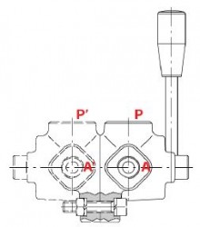 WALVOIL - DH5 /6A 3/8" ALTI YOLLU KÜRESEL VANA