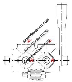 DH5 /6A 3/8" ALTI YOLLU KÜRESEL VANA