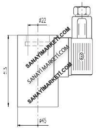 BIN 22/CS 24Vcc KARTRİÇ VALF BOBİNİ