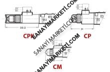 CPK-DS3/10 D.C. (Mekanik Kilitli) 3401150004 DC (CETOP 3) NG 6 BOBİNLİ YÖN KONTROL VALFLERİ BASMA BUTONU