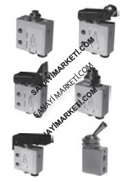 VM-8100 Makara 4mm Alt Çıkış 3/2 NC MEKANİK KUMANDALI VALFİ