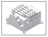 UNIVER - TIM1524 25 Çıkışlı Erkek Bağlantı Modülü DAHİLİ MULTİPİN SOKETLİ VALF BAĞLANTI PLEYTİ(Çıkış Havası Valften)