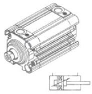 UNIMET - 5 Ø32 RS200 Dişi Milli ISO 6431 KOMPAKT SİLİNDİR-STRONG SERİ