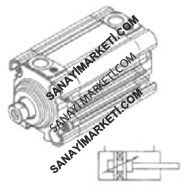 100 Ø32 RS400 Erkek Milli ISO 6431 KOMPAKT SİLİNDİR-STRONG SERİ