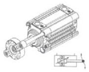 UNIMET - 10 Ø32 RS210 ISO Standart Strong Seri ISO 6431 KOMPAKT YATAKLI SİLİNDİR