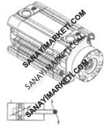 125 Ø63 RN200 ISO RO200 UNITOP STANDART DÖNMEZ MİLLİ KOMPAKT SİLİNDİR (ALTIGEN BORULU)