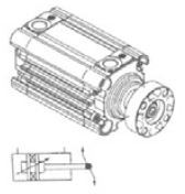 UNIMET - 5 Ø32 RQ200 ISO STANDART STRONG SERİ ISO 6431 DÖNMEZ MİLLİ KOMPAKT SİLİNDİR