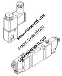 MVDC-220-3E1 1/8'' 3/2 Modüler Pilot Valf MVSD – MVSY – MVSG Serileri 1/8'' Ölçülü 3/2 – 5/2 – 5/3 Selenoid Valf