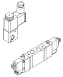 MINDMAN - MVSD-180-3E1-NC 1/8'' 3/2 Tek Bobinli Valf MVSD – MVSY – MVSG Serileri 1/8'' Ölçülü 3/2 – 5/2 – 5/3 Selenoid Valf