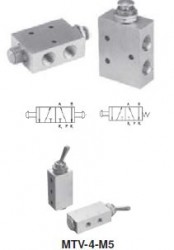 MINDMAN - MVHA-2P 1/8”-2/2 PİM-YAY-VALF MİNYATÜR Minyatür MEKANİK KUMANDALI VALF