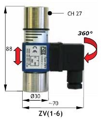 FOX - ZV1 1/2" (SU 0,2 > 1) ? (HAVA 6 >30) AYARLI AKIŞ SENSÖRÜ